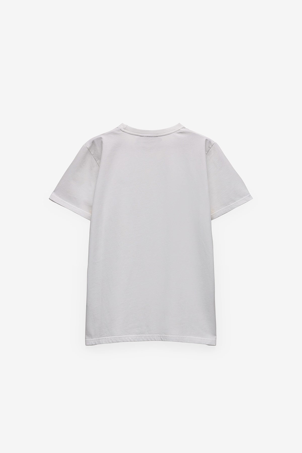 T-SHIRT BÁSICA COM LOGO EM CONSTRASTE