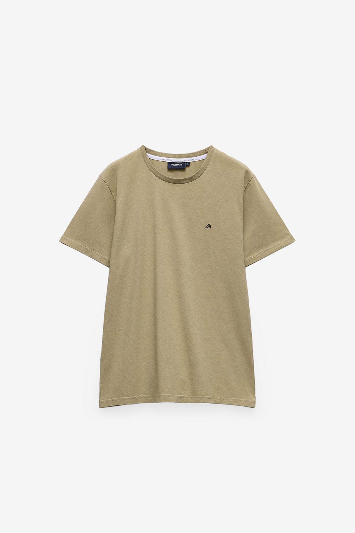 T-SHIRT BÁSICA COM LOGO EM CONSTRASTE