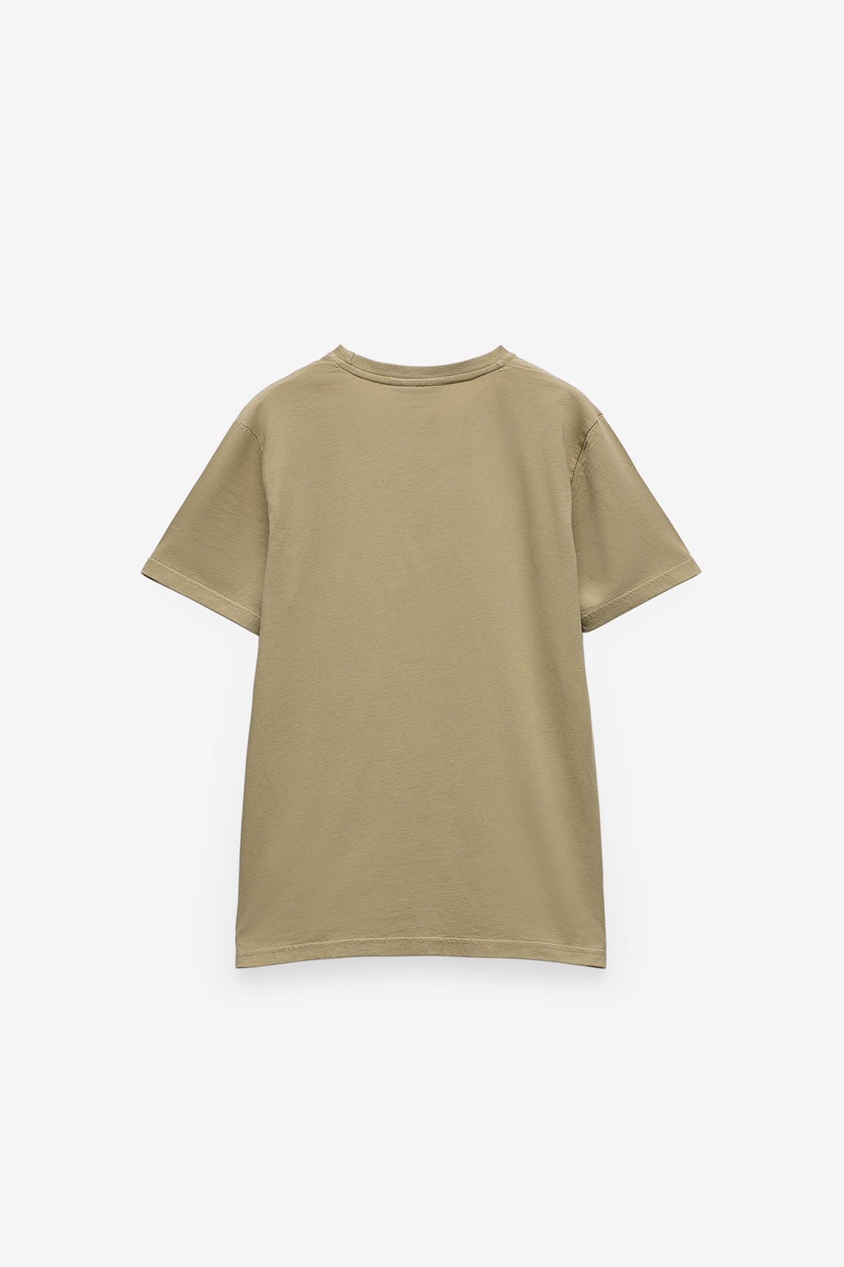 T-SHIRT BÁSICA COM LOGO EM CONSTRASTE