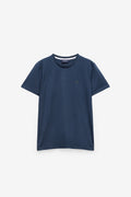 CAMISETA BÁSICA CON LOGO EN CONTRASTE