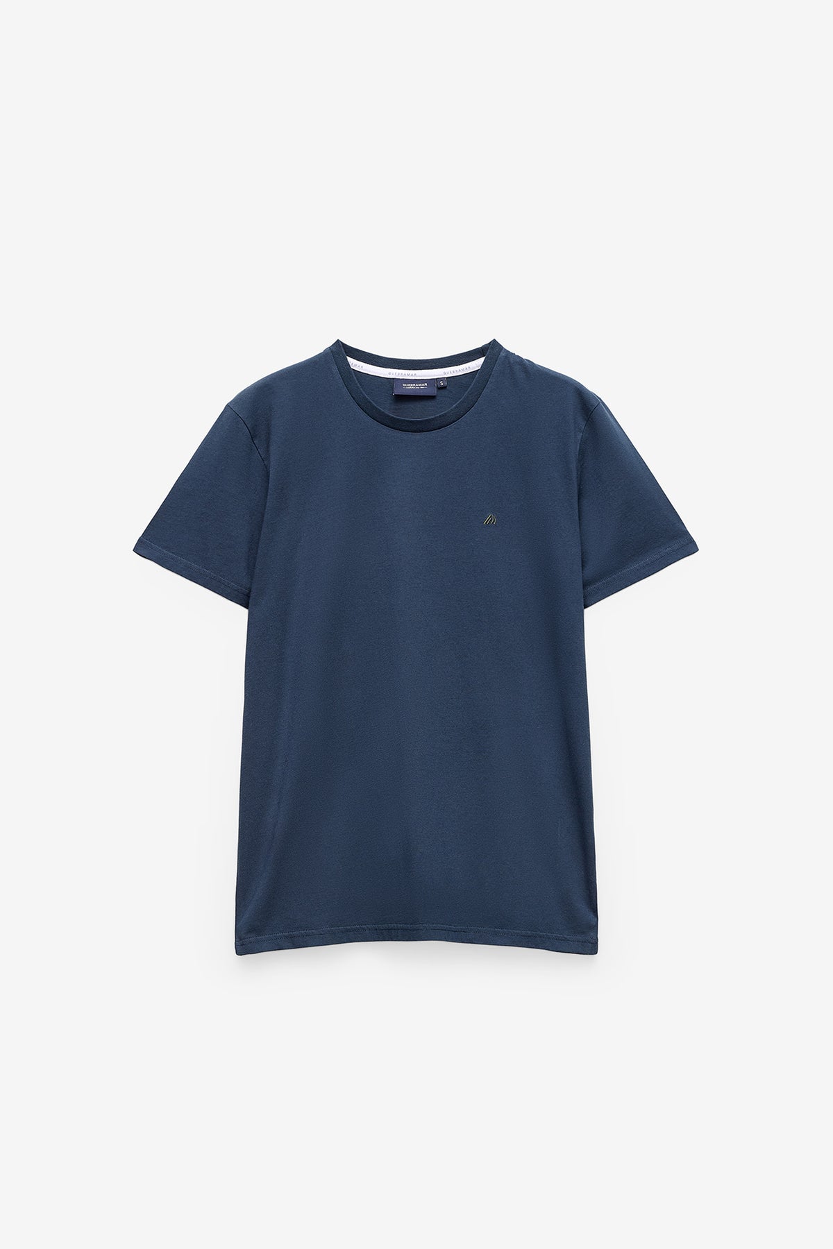 T-SHIRT BÁSICA COM LOGO EM CONSTRASTE