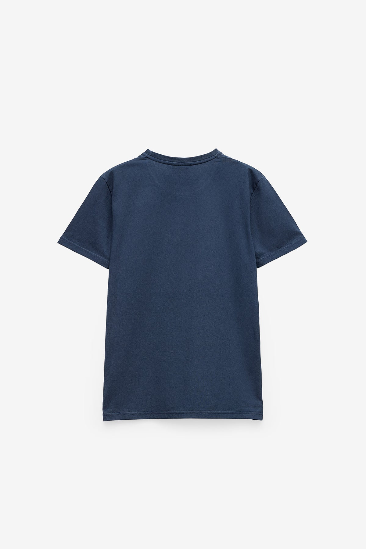 T-SHIRT BÁSICA COM LOGO EM CONSTRASTE