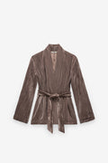 TÚNICA VELUDO LOOSE FIT COM CINTO