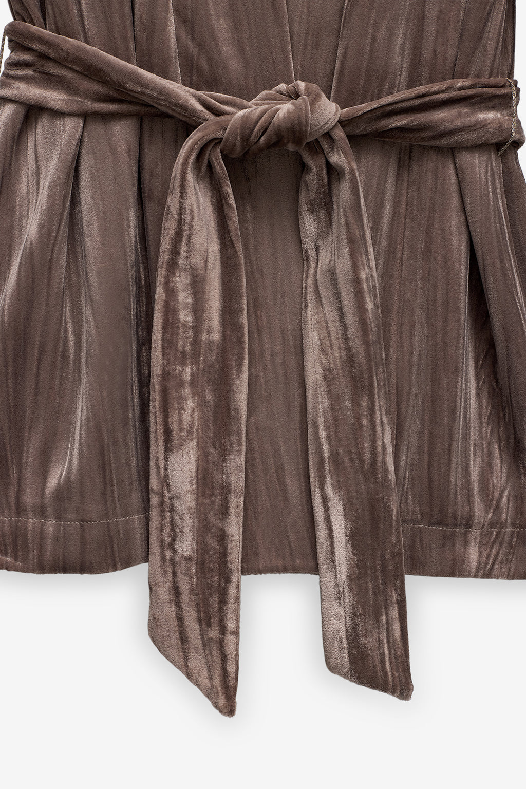 TÚNICA VELUDO LOOSE FIT COM CINTO