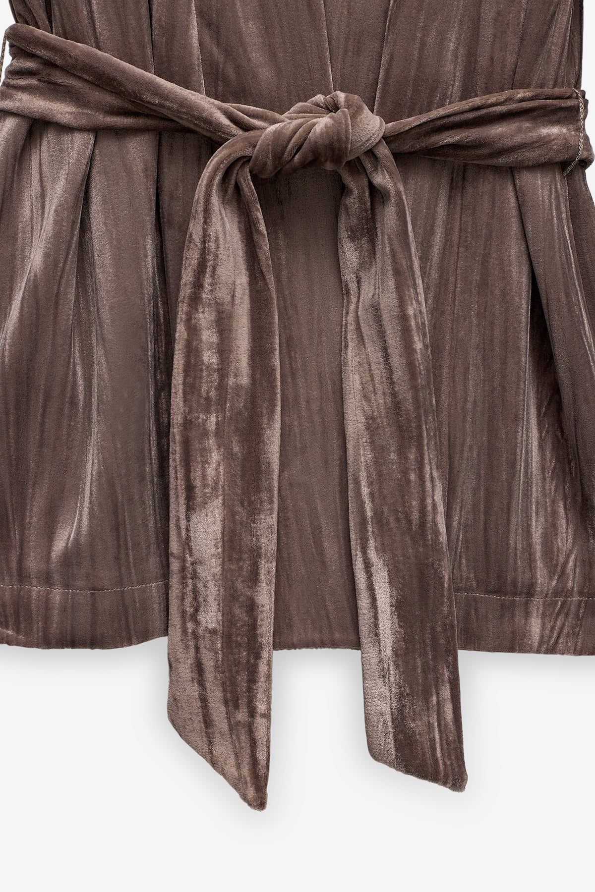 TÚNICA VELUDO LOOSE FIT COM CINTO