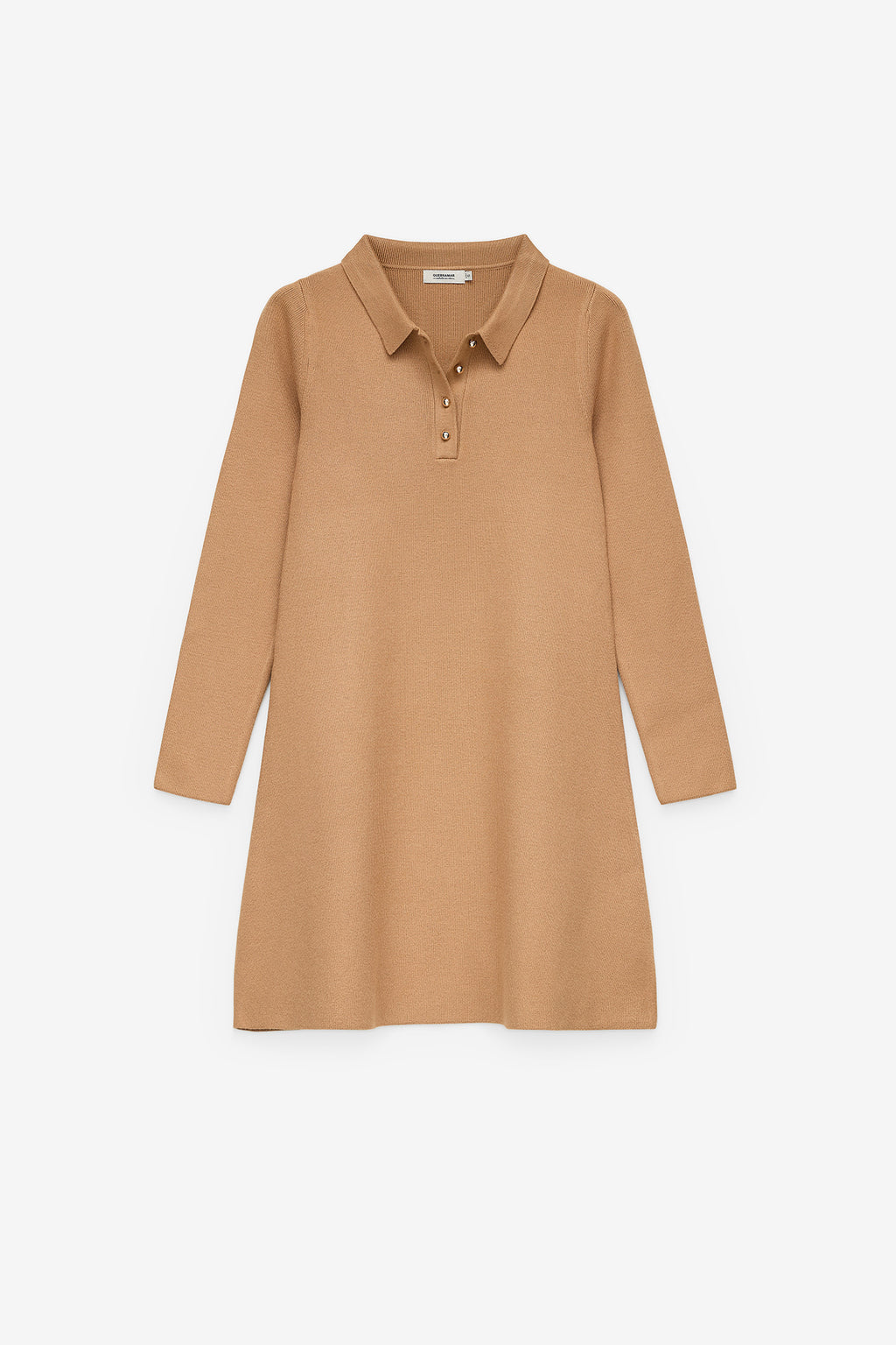 VESTIDO DE PUNTO CON CUELLO POLO
