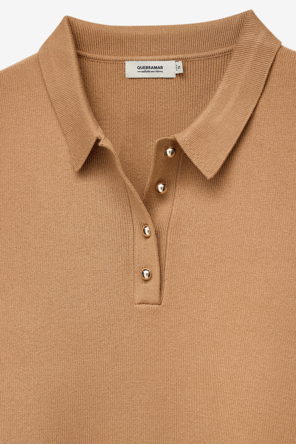 VESTIDO DE PUNTO CON CUELLO POLO