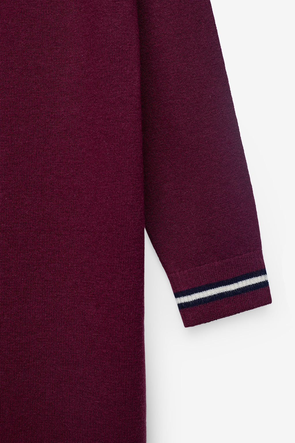 VESTIDO EM MALHA NAUTICO COM LÃ