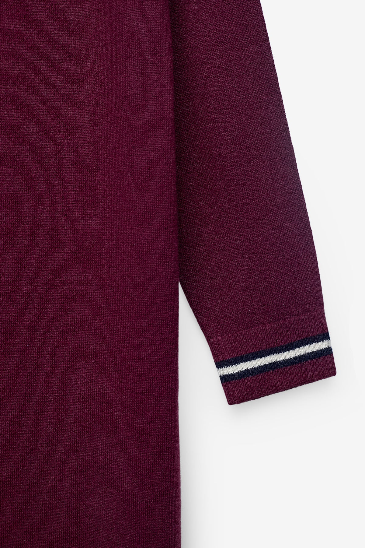 VESTIDO EM MALHA NAUTICO COM LÃ