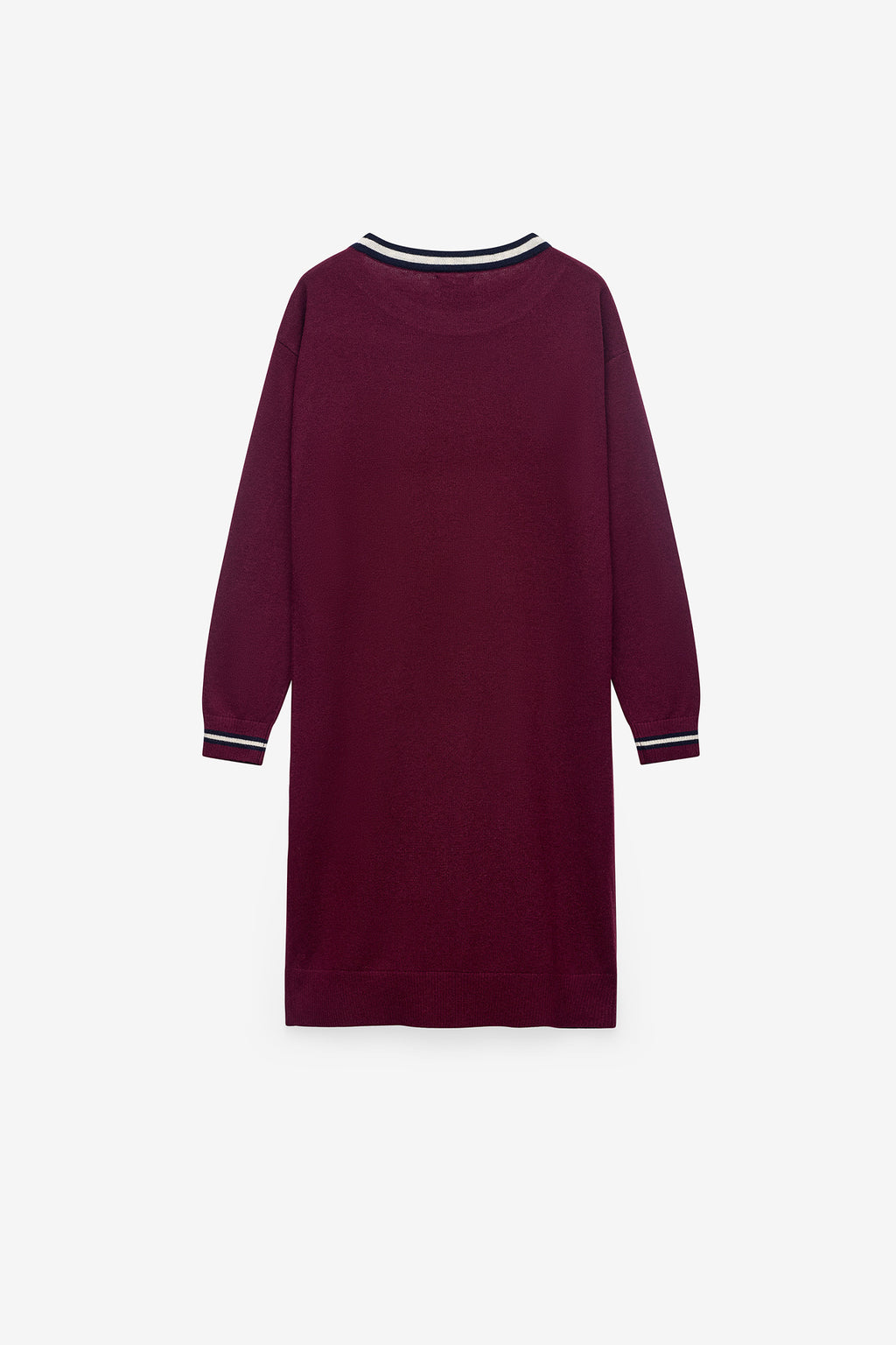 VESTIDO EM MALHA NAUTICO COM LÃ