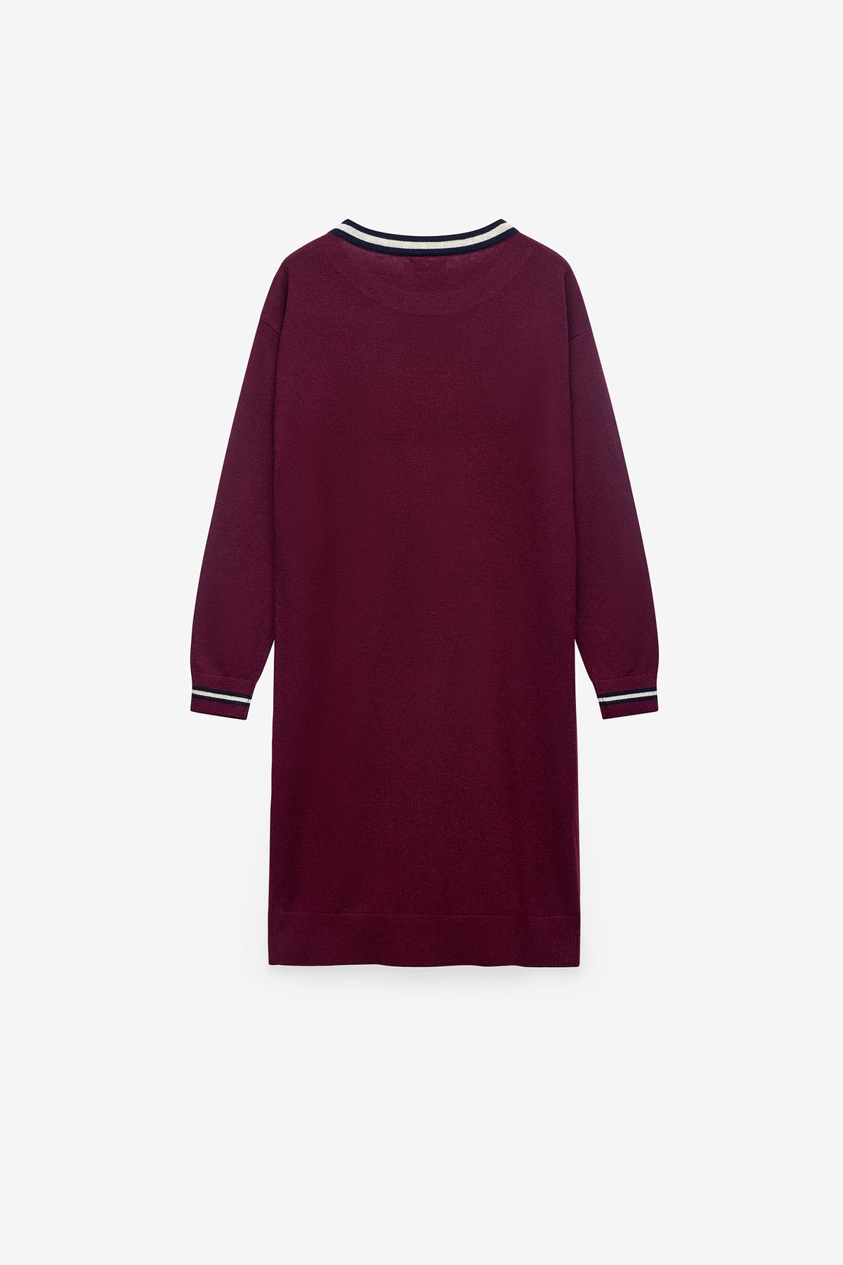 VESTIDO EM MALHA NAUTICO COM LÃ