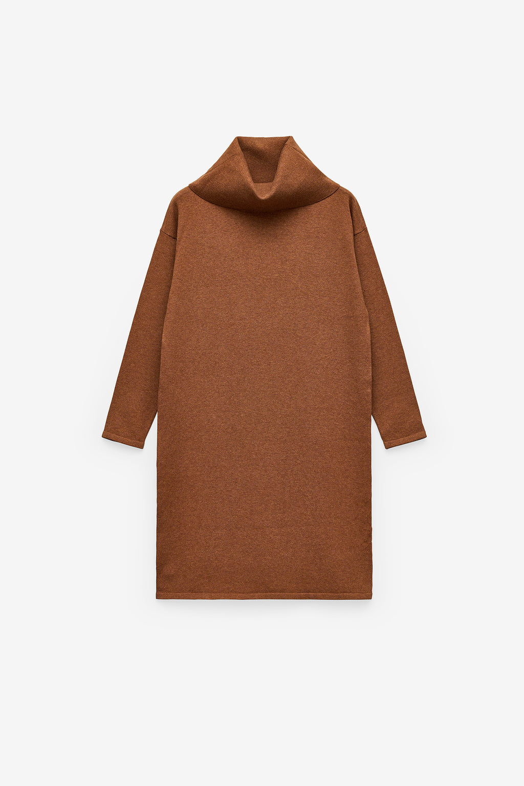 VESTIDO EM MALHA GOLA ALTA