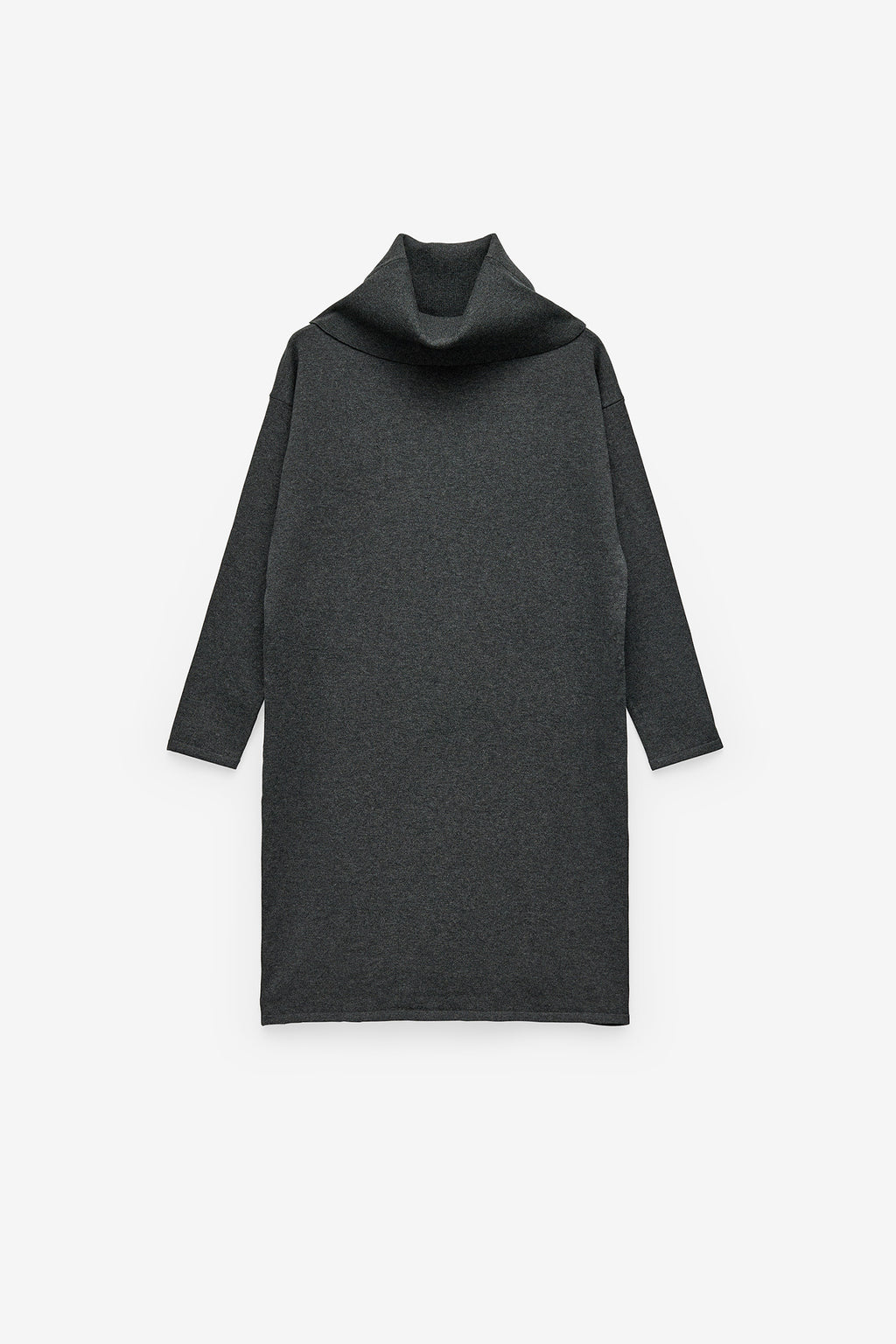 VESTIDO EM MALHA GOLA ALTA