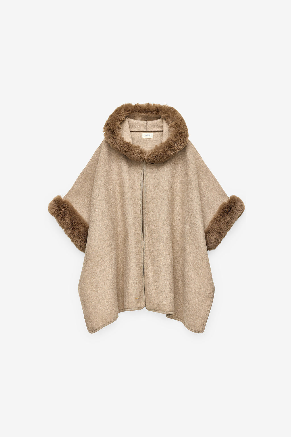 PONCHO LISO COM MANGAS