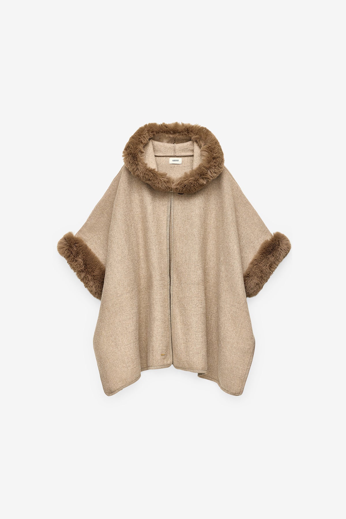 PONCHO LISO COM MANGAS