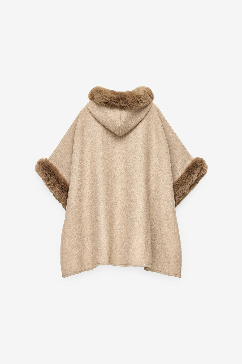 PONCHO LISO COM MANGAS