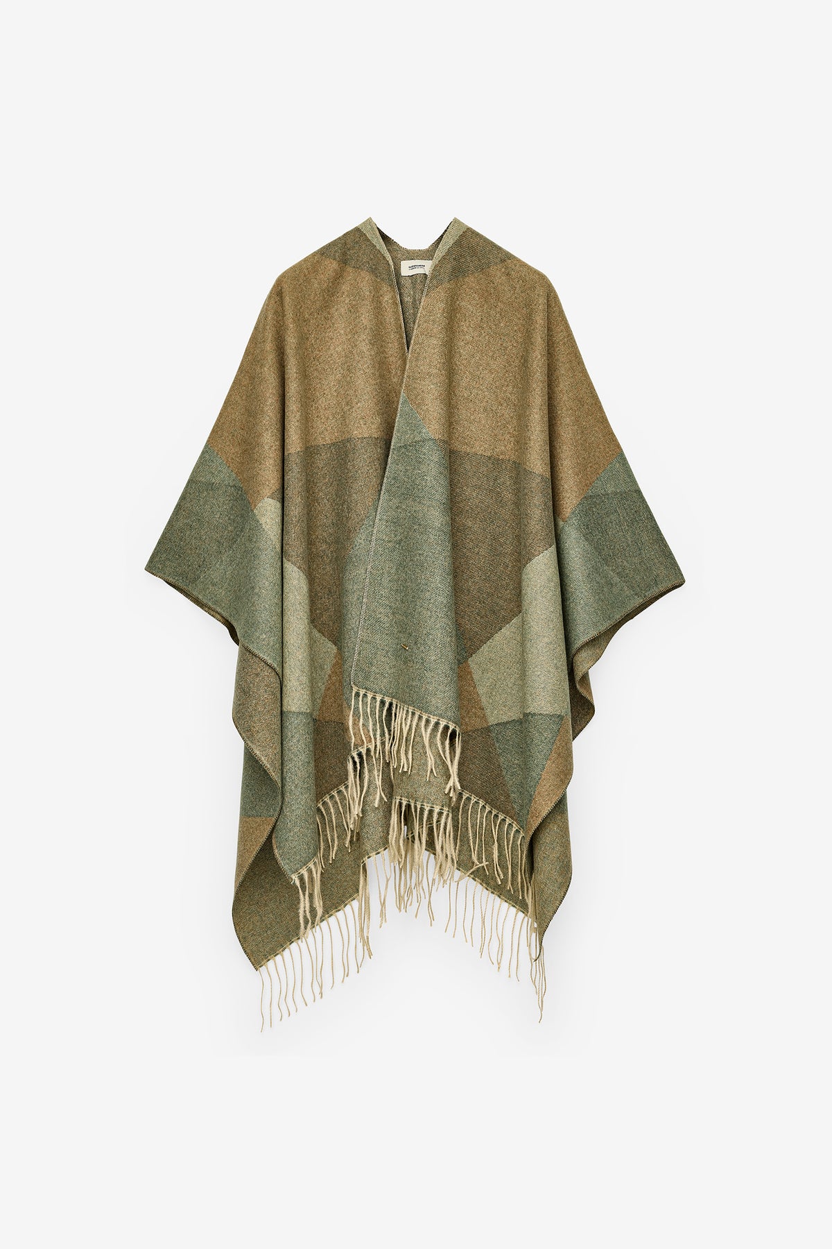 PONCHO COM PADRÃO GEOMÉTRICO