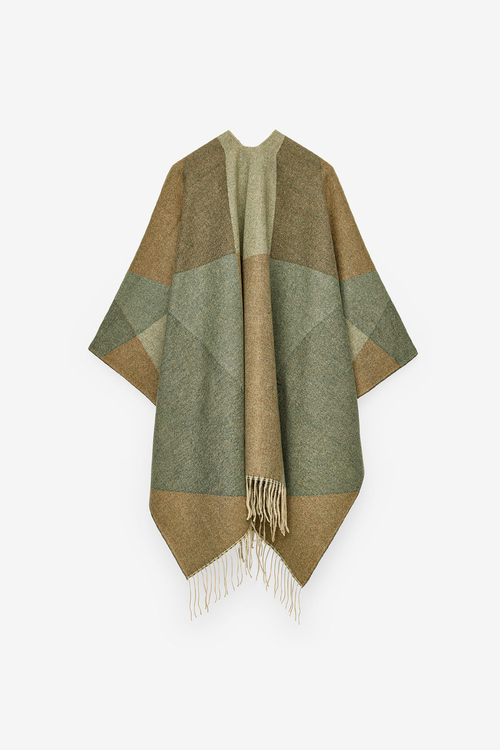 PONCHO COM PADRÃO GEOMÉTRICO