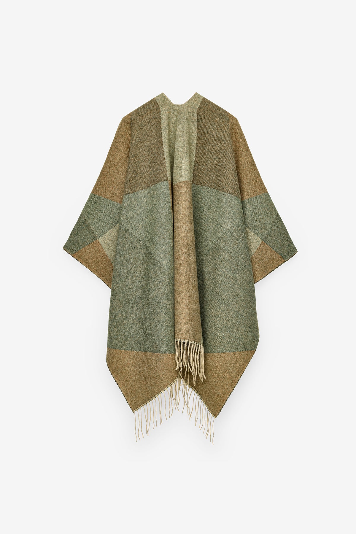 PONCHO COM PADRÃO GEOMÉTRICO
