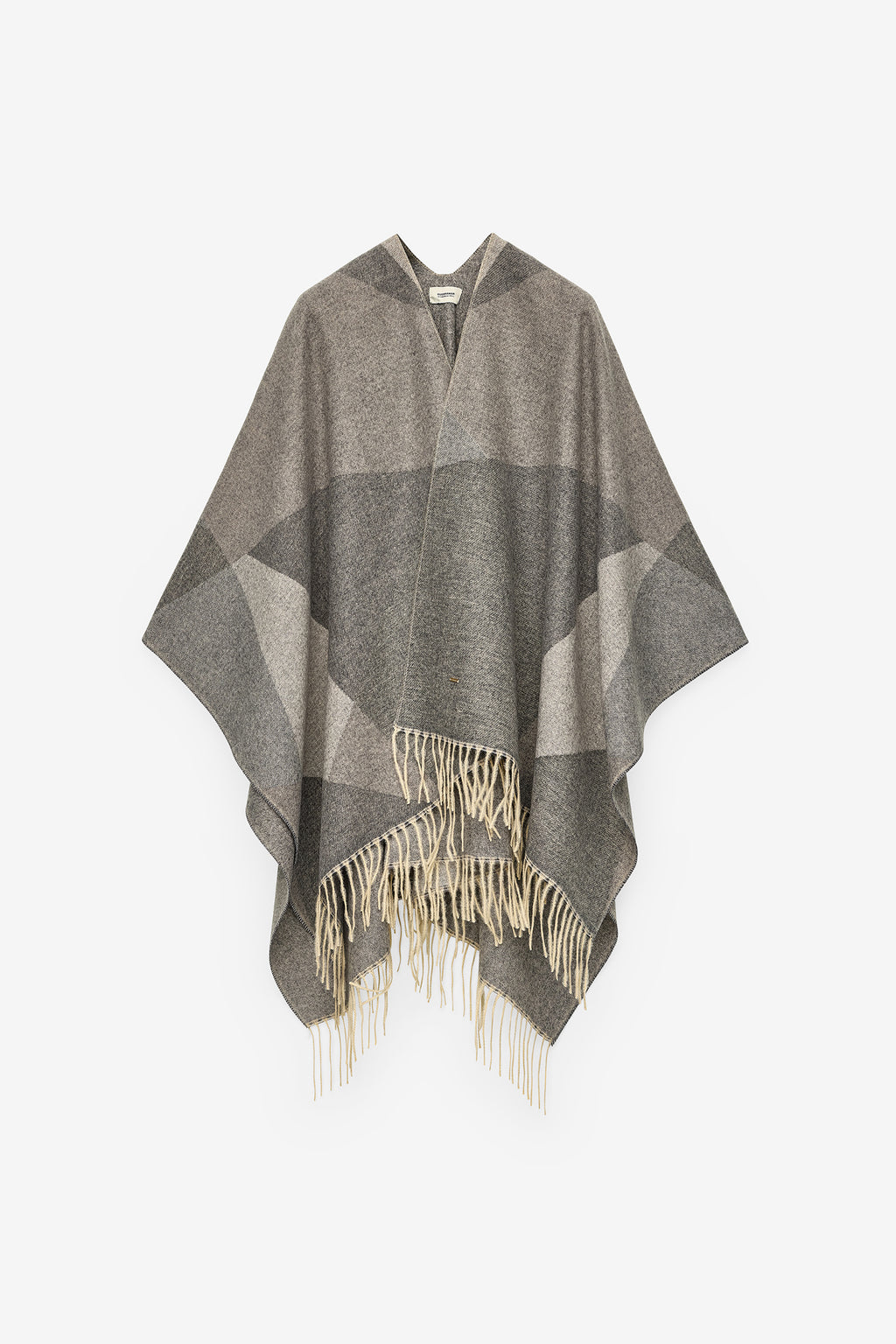 PONCHO COM PADRÃO GEOMÉTRICO