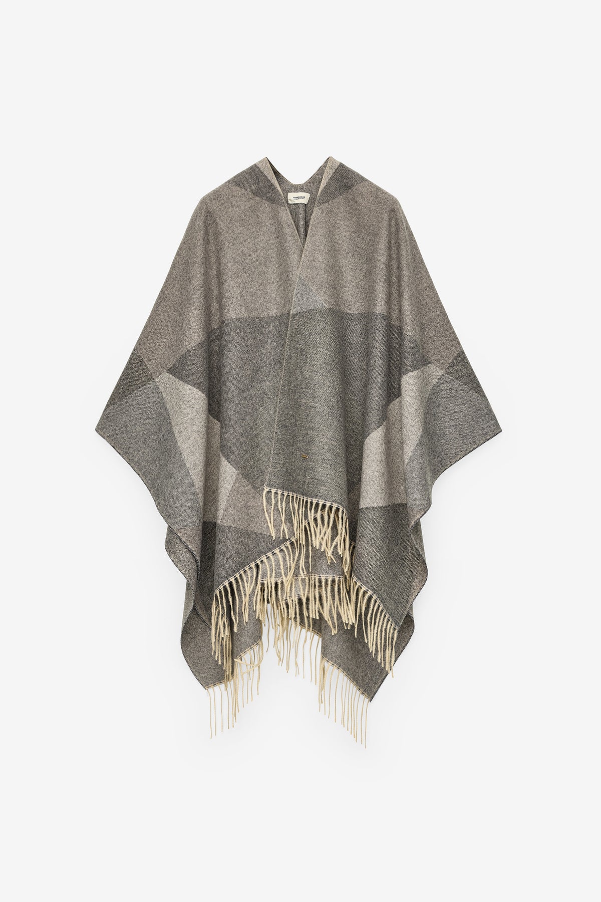 PONCHO COM PADRÃO GEOMÉTRICO
