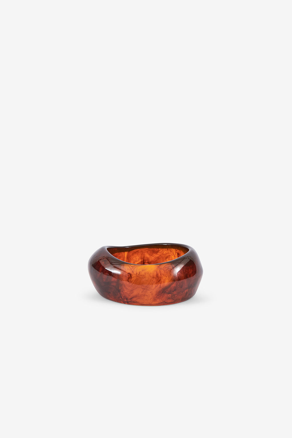 PULSEIRA LARGA EM RESINA EFEITO TARTARUGA
