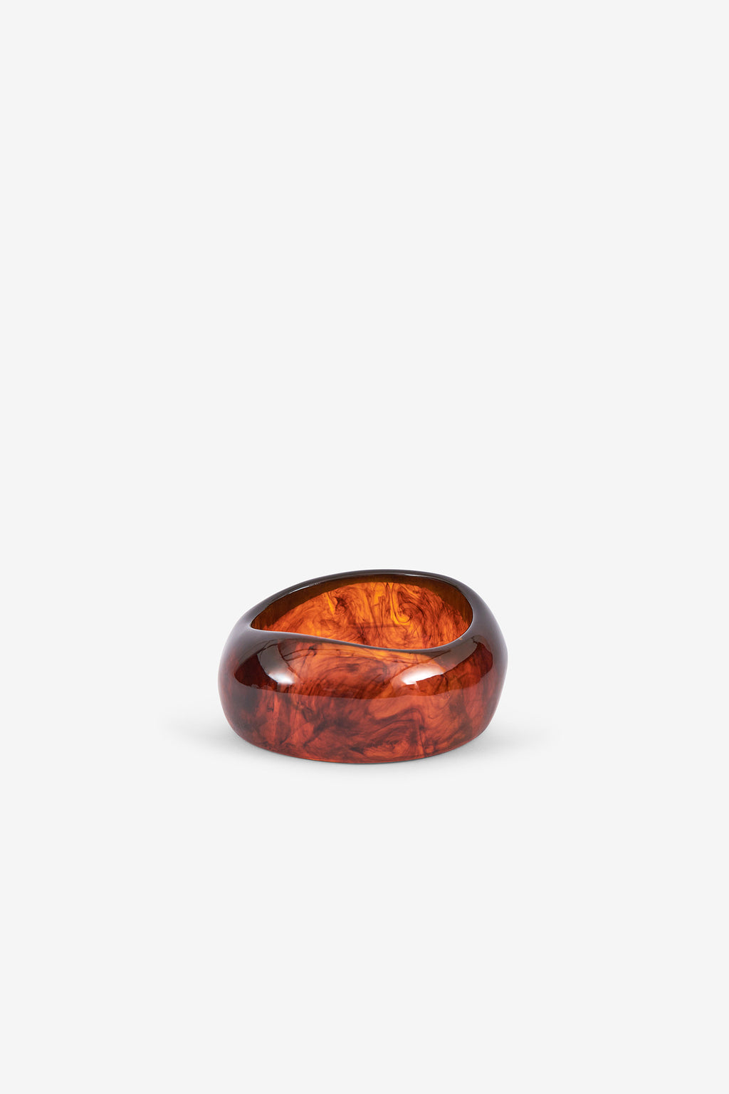 PULSEIRA LARGA EM RESINA EFEITO TARTARUGA