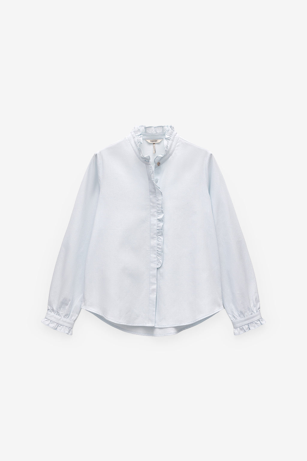 CAMISA COM FOLHOS MANGA COMPRIDA
