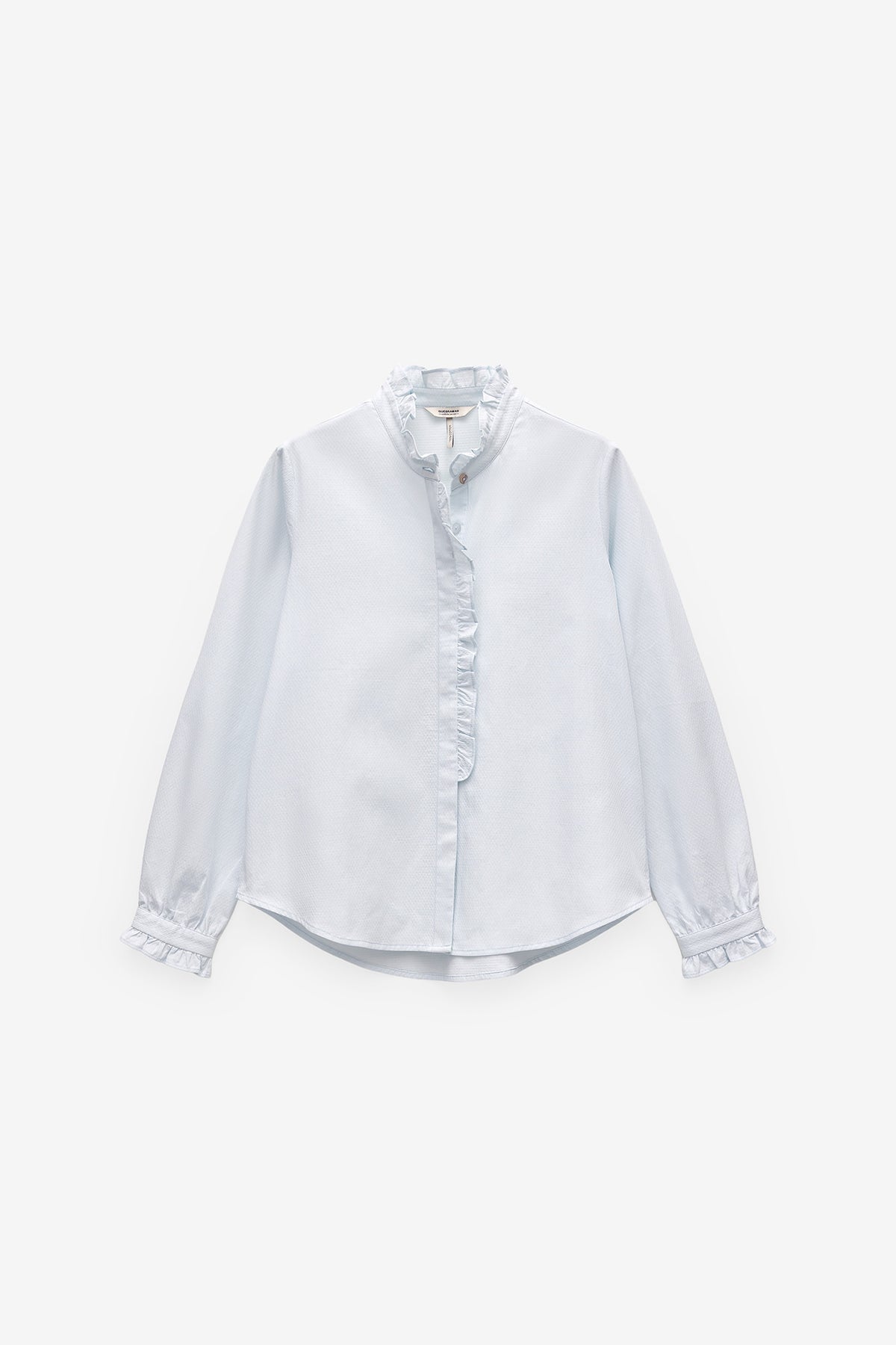 CAMISA COM FOLHOS MANGA COMPRIDA