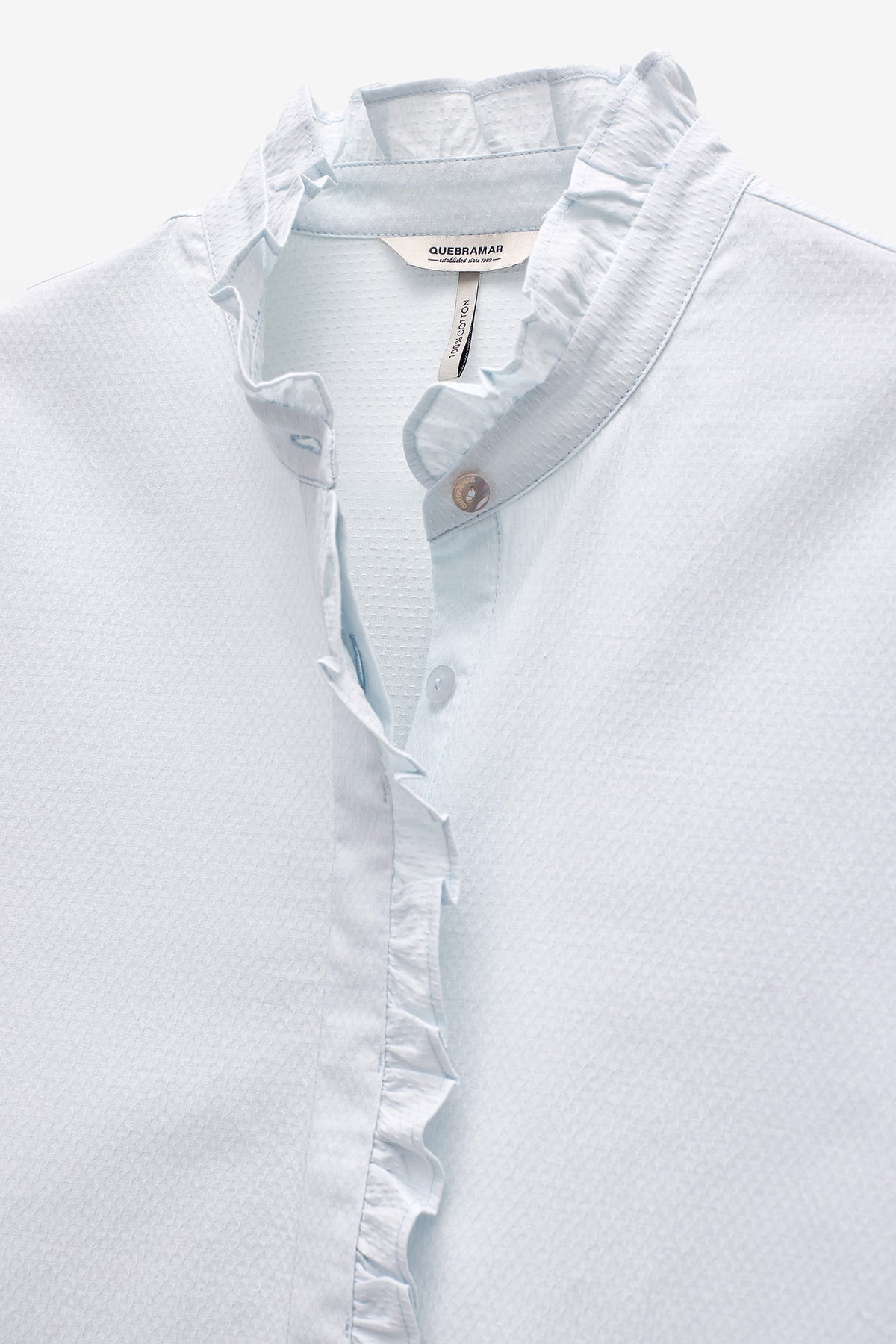CAMISA COM FOLHOS MANGA COMPRIDA