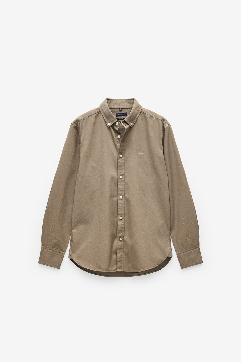 CAMISA BÁSICA REGULAR FIT EM SARJA