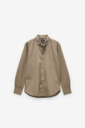 CAMISA BÁSICA REGULAR FIT EM SARJA