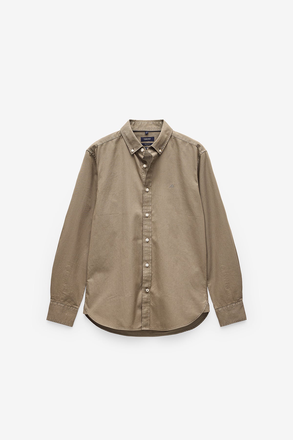 CAMISA BÁSICA REGULAR FIT EM SARJA