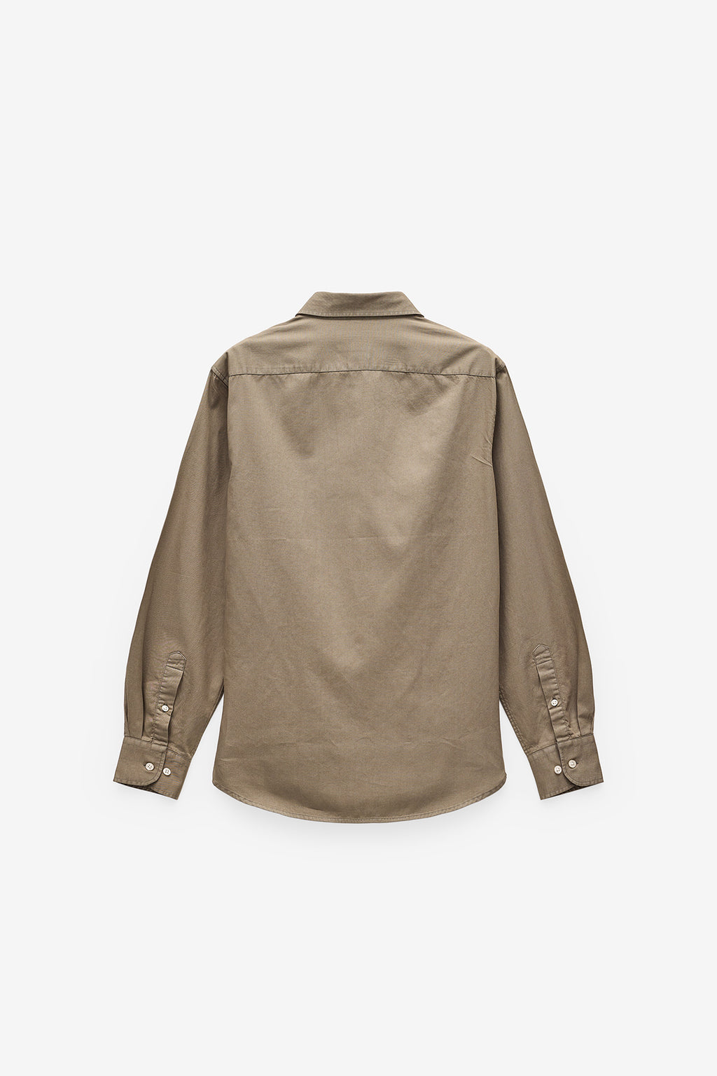 CAMISA BÁSICA REGULAR FIT EM SARJA