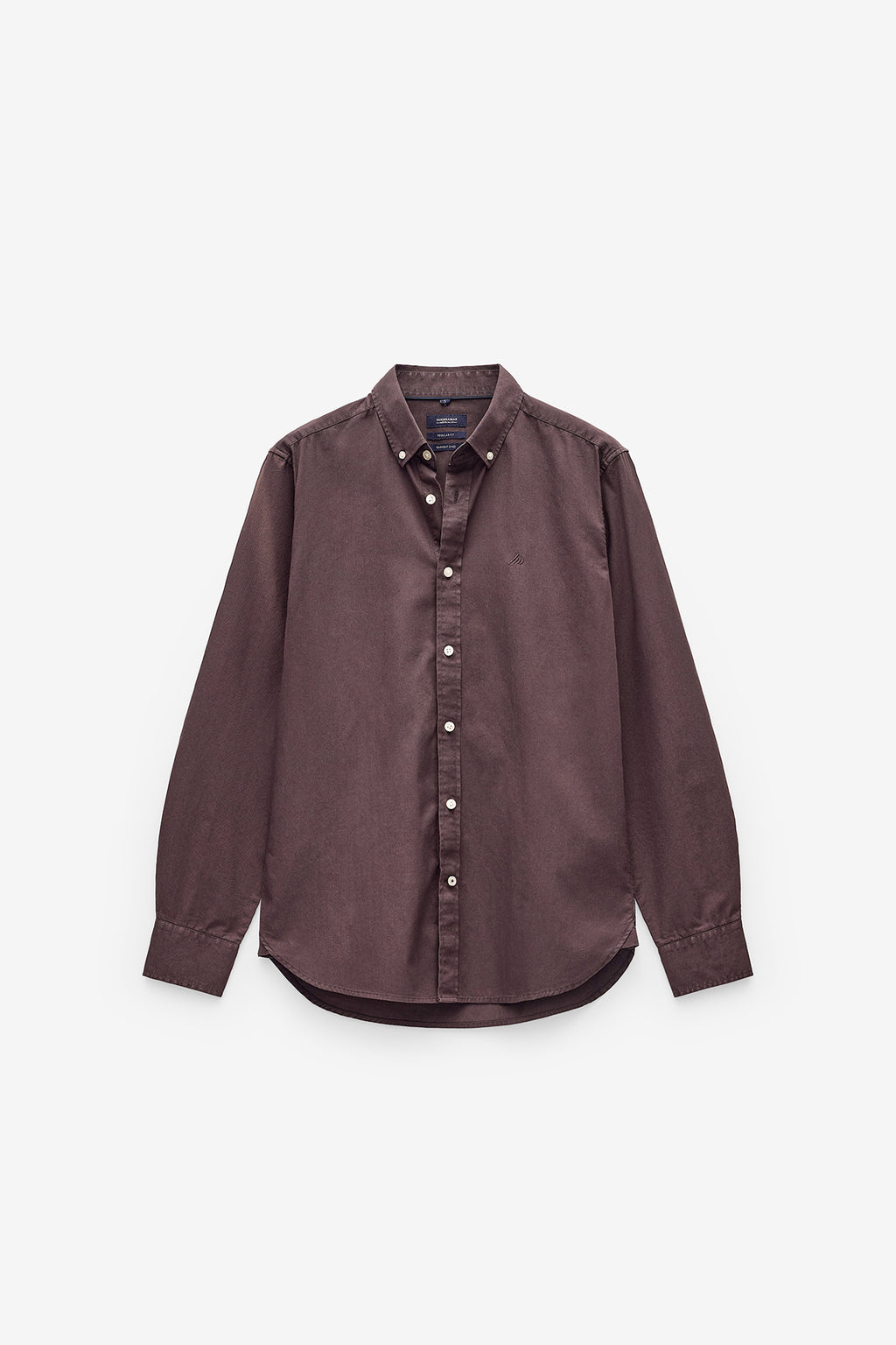 CAMISA BÁSICA REGULAR FIT EM SARJA