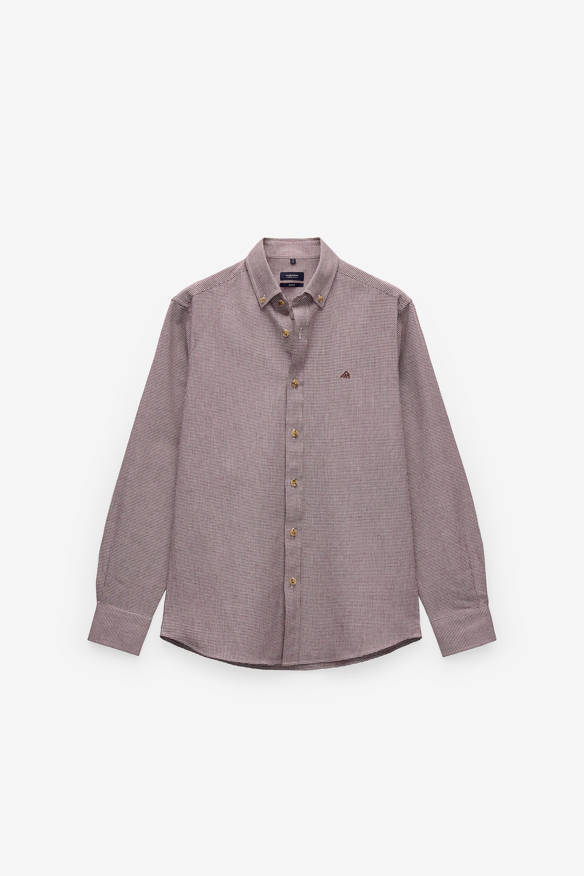 CAMISA SLIM FIT PIED-DE-POULE
