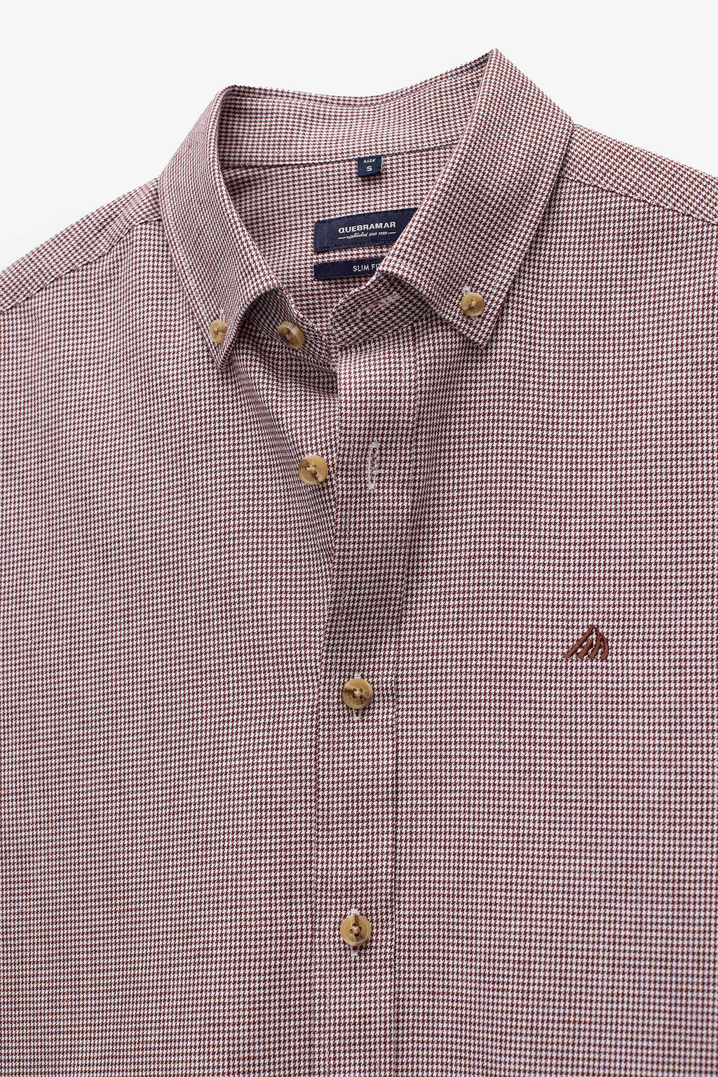 CAMISA SLIM FIT PIED-DE-POULE
