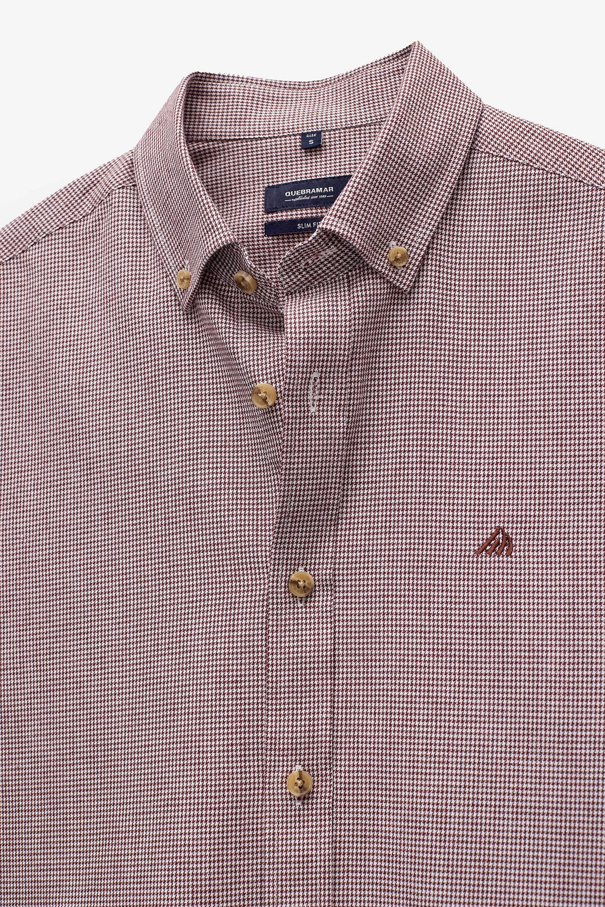 CAMISA SLIM FIT PIED-DE-POULE