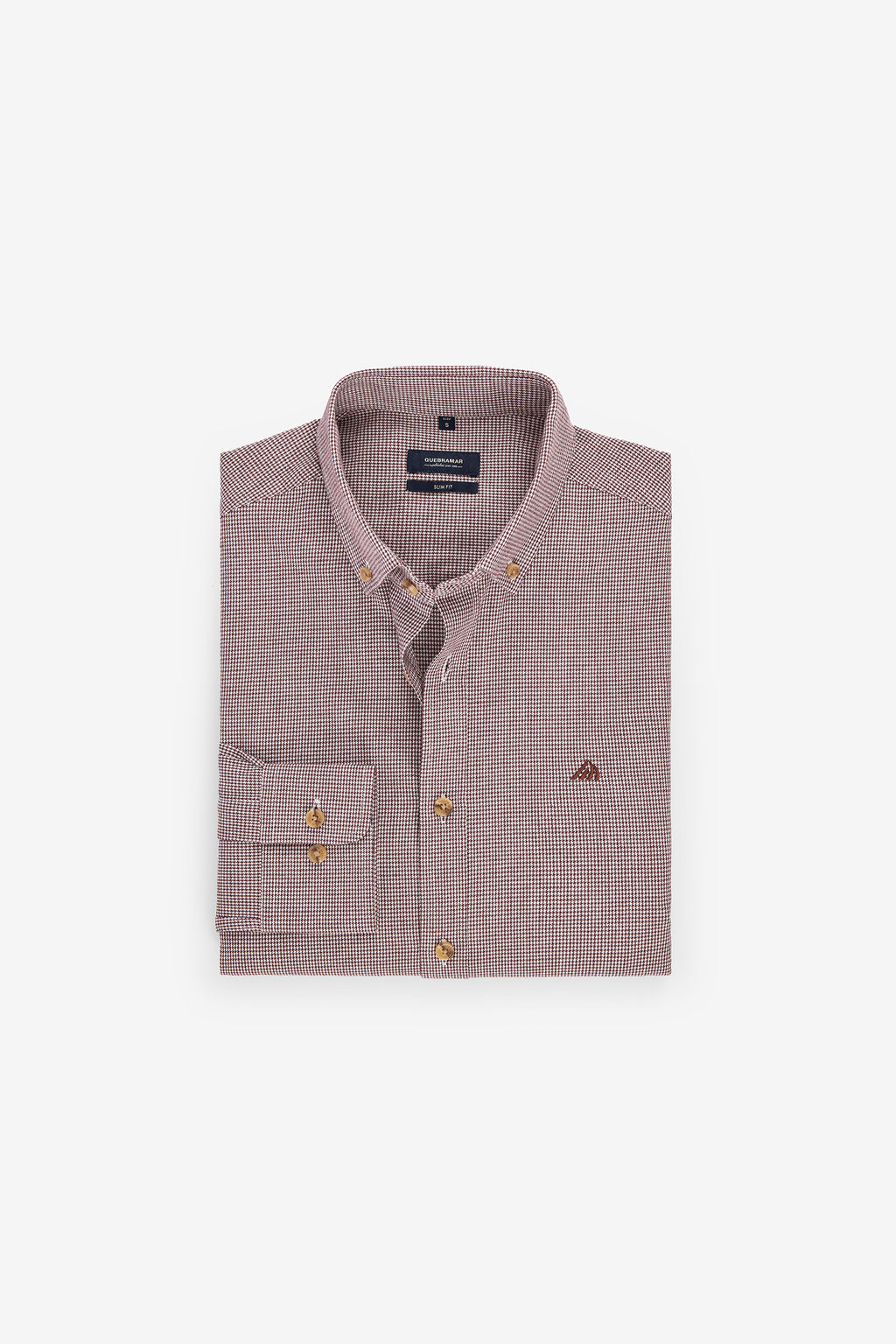 CAMISA SLIM FIT PIED-DE-POULE