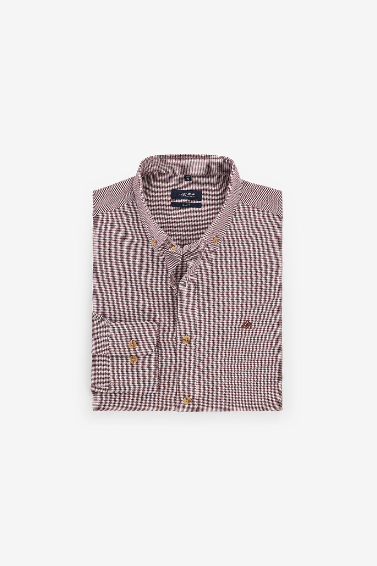 CAMISA SLIM FIT PIED-DE-POULE