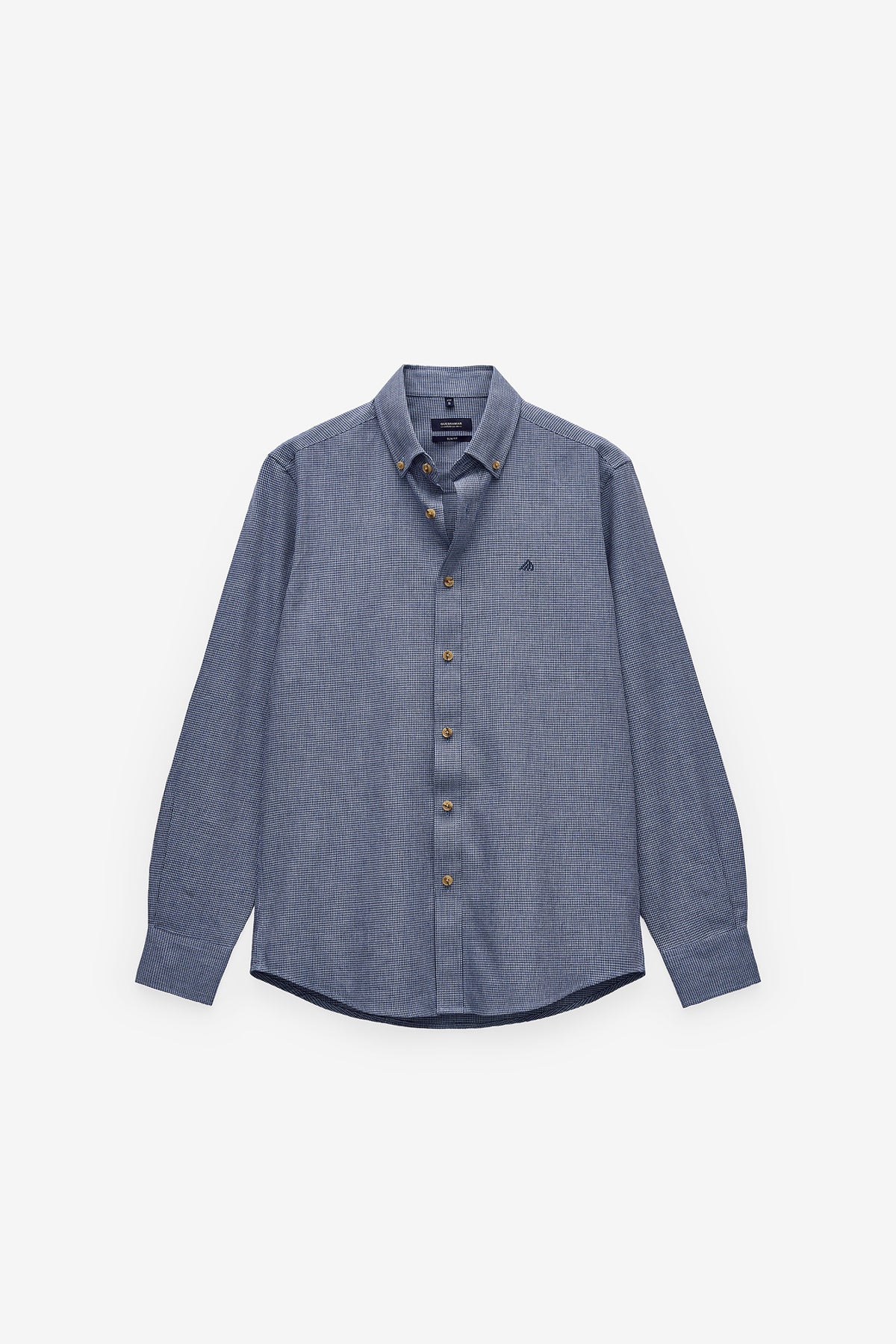 CAMISA SLIM FIT PIED-DE-POULE