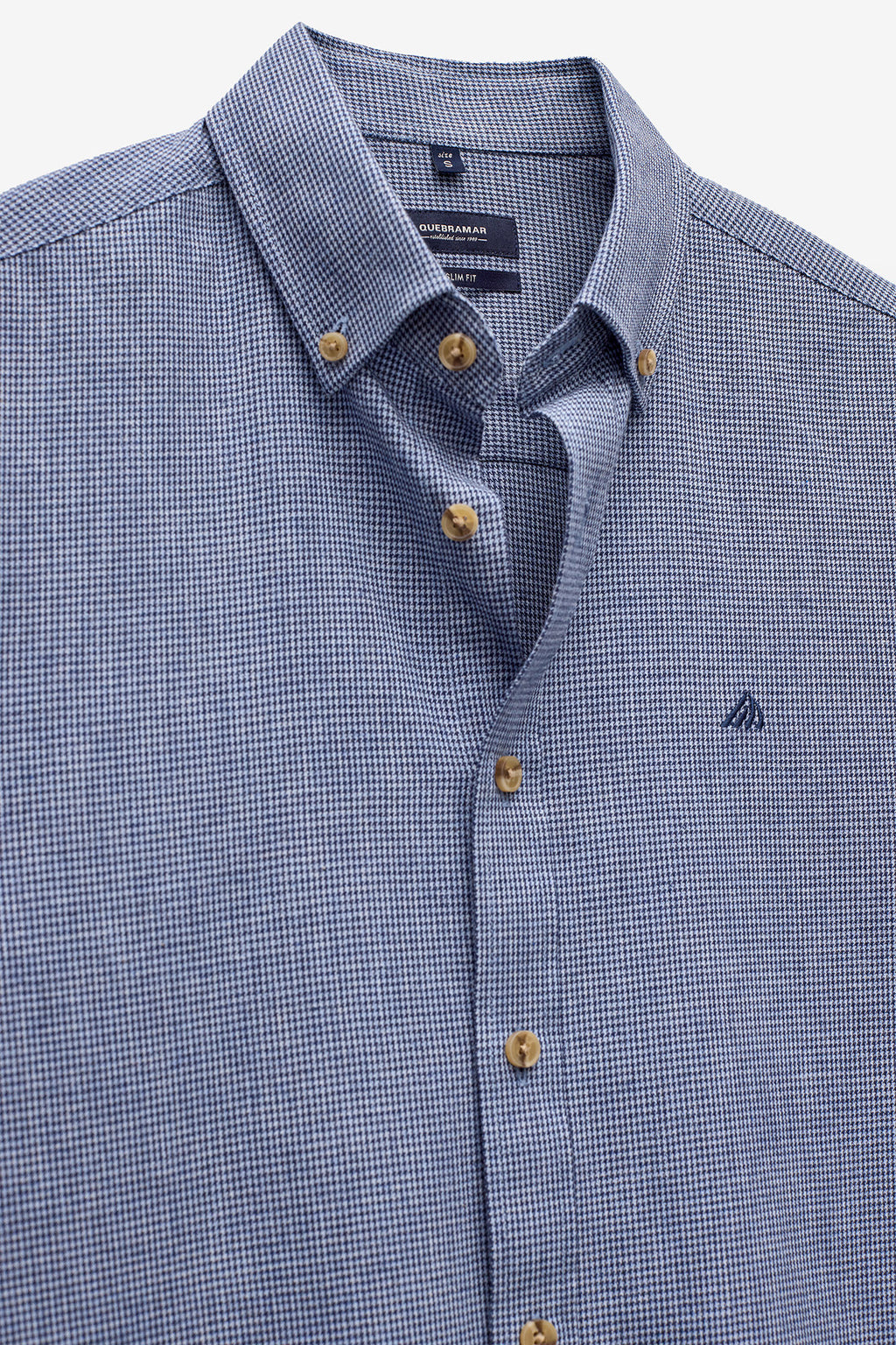 CAMISA SLIM FIT PIED-DE-POULE