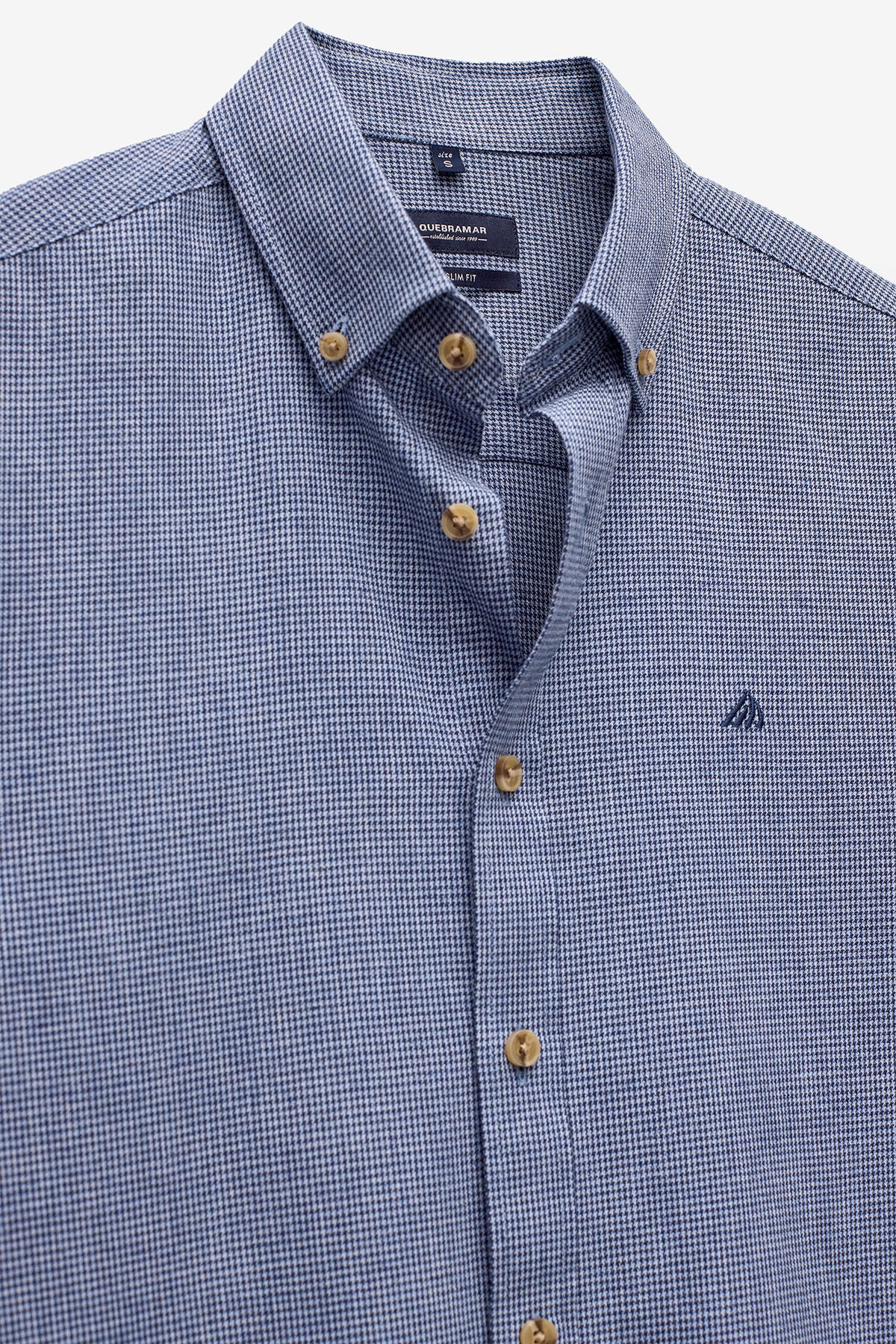 CAMISA SLIM FIT PIED-DE-POULE