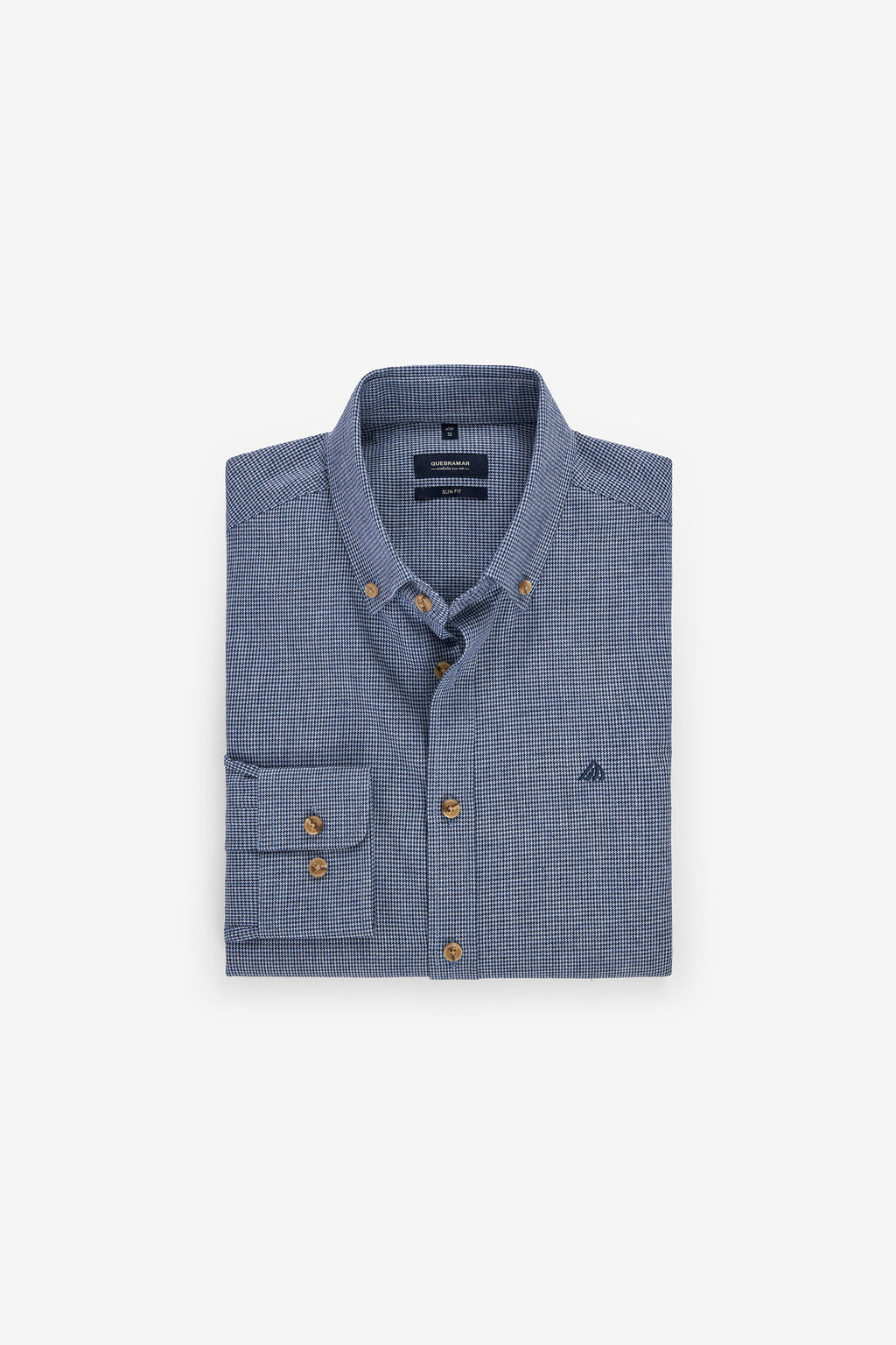 CAMISA SLIM FIT PIED-DE-POULE