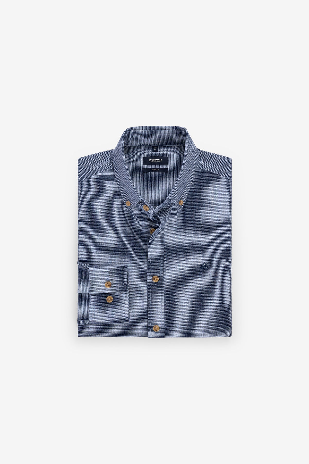 CAMISA SLIM FIT PIED-DE-POULE