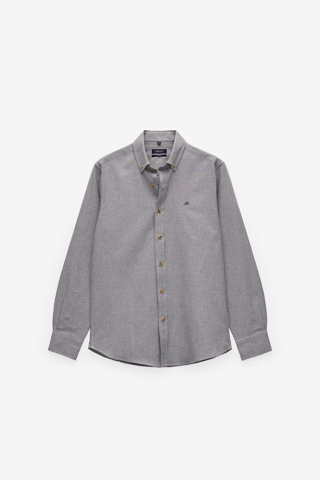 CAMISA SLIM FIT PIED-DE-POULE