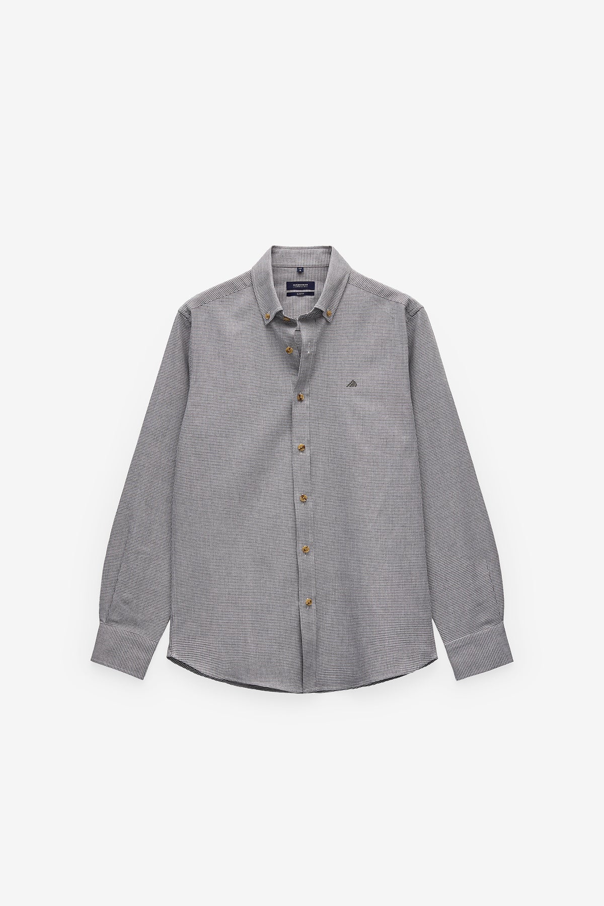 CAMISA SLIM FIT PIED-DE-POULE