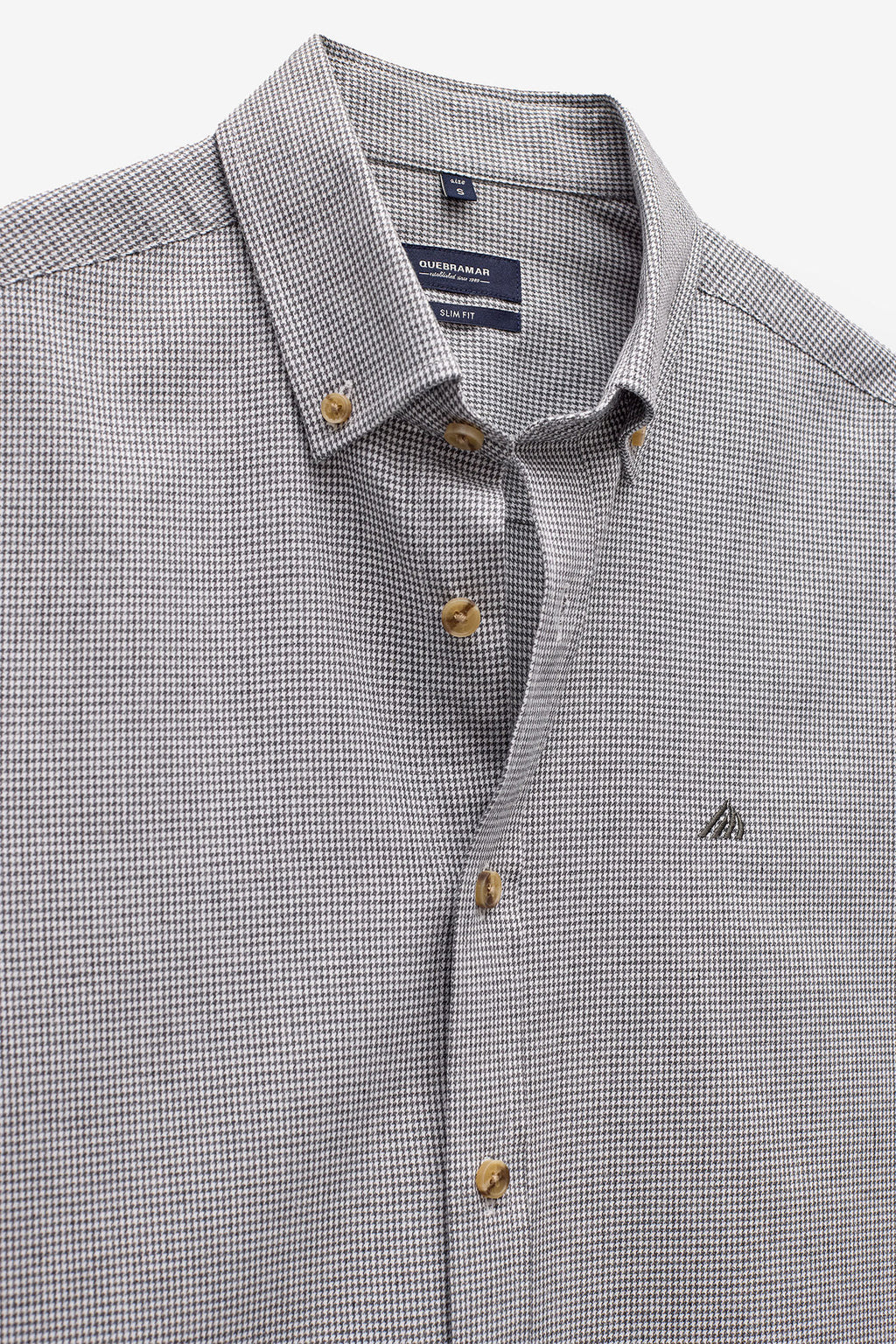 CAMISA SLIM FIT PIED-DE-POULE