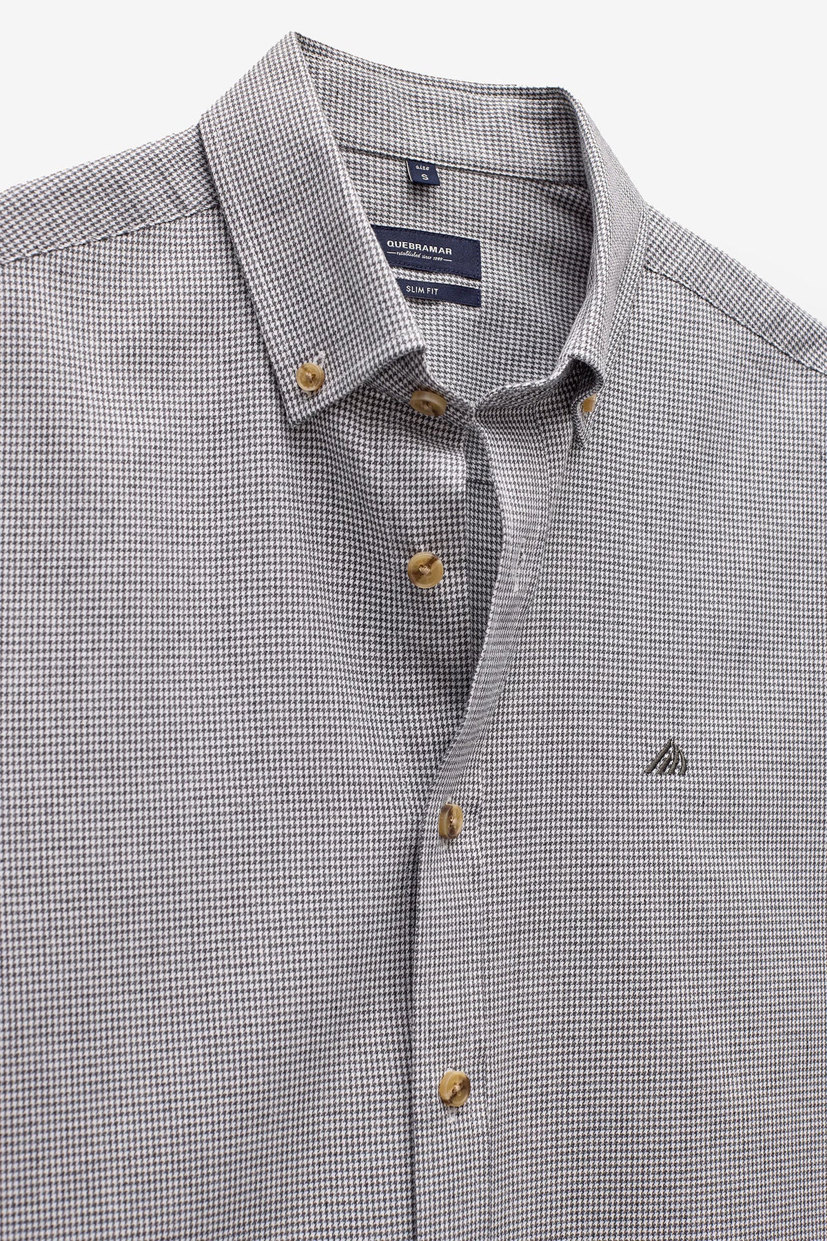 CAMISA SLIM FIT PIED-DE-POULE