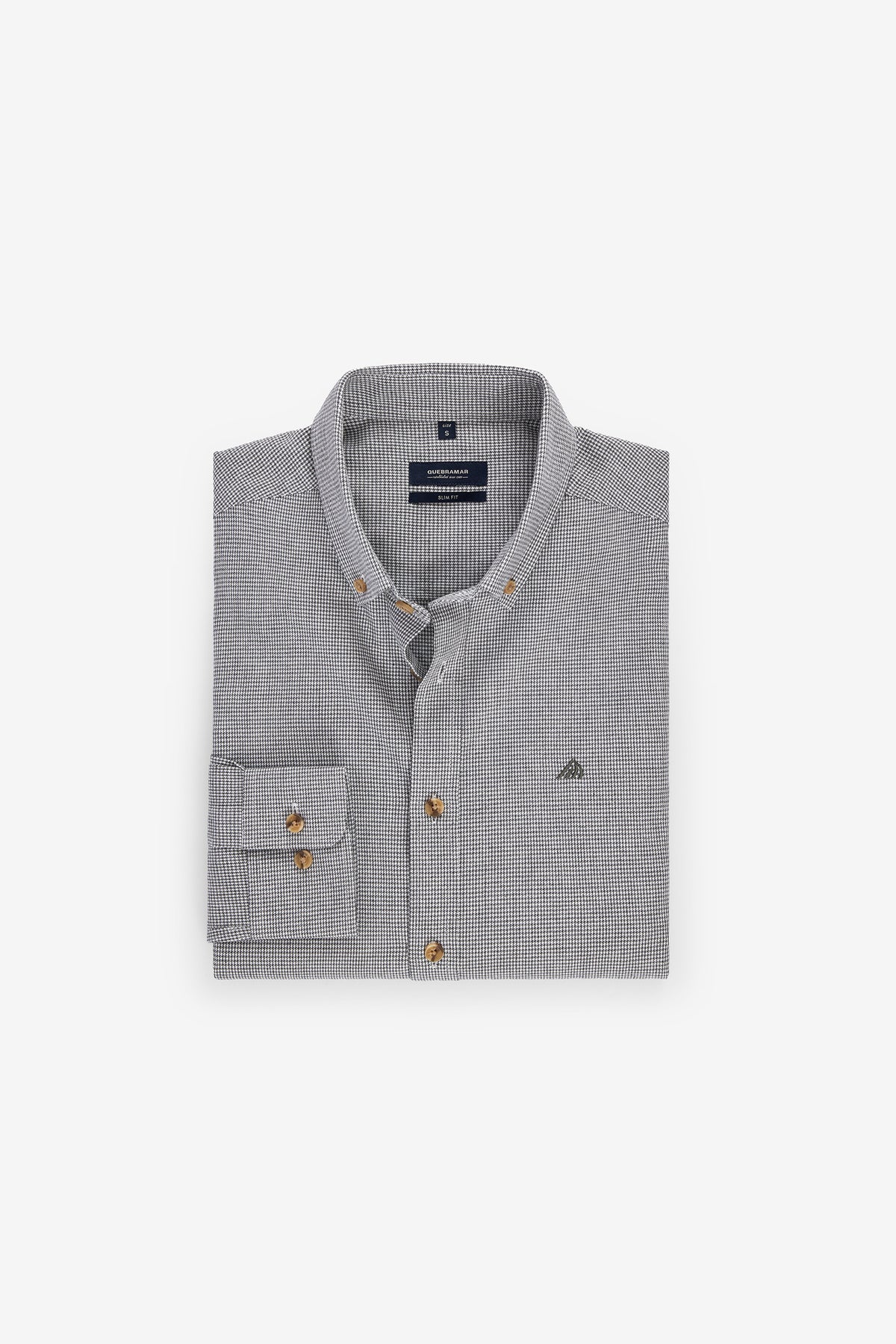 CAMISA SLIM FIT PIED-DE-POULE